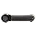 Close-up of black door handle on white background for Omix Handle Tailgate Outer- 07-18 Jeep Wrangler JK