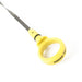 Yellow plastic handle with black grip on Omix Oil Dip Stick for Jeep Grand Cherokee