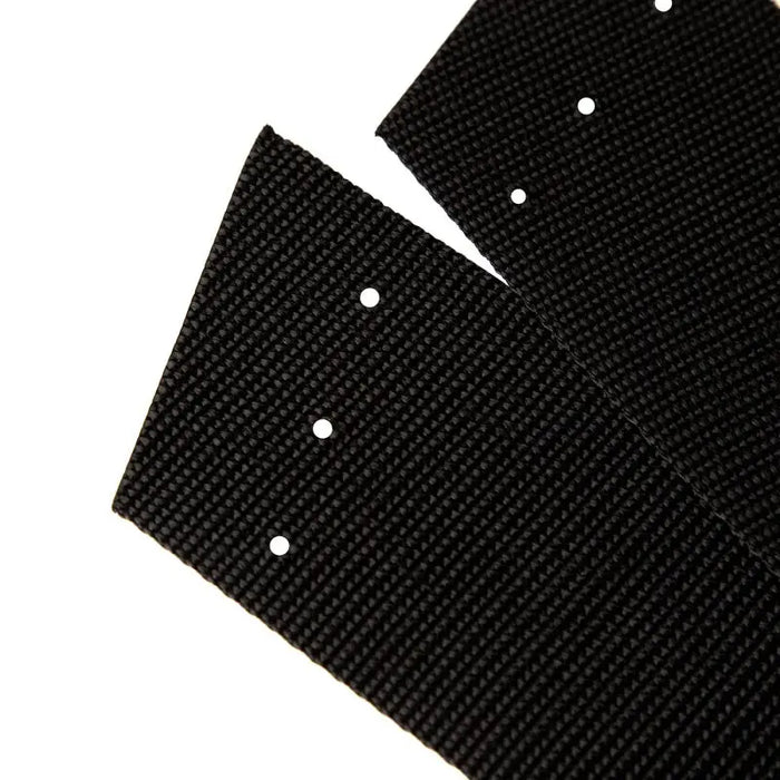 A pair of black cloth with holes