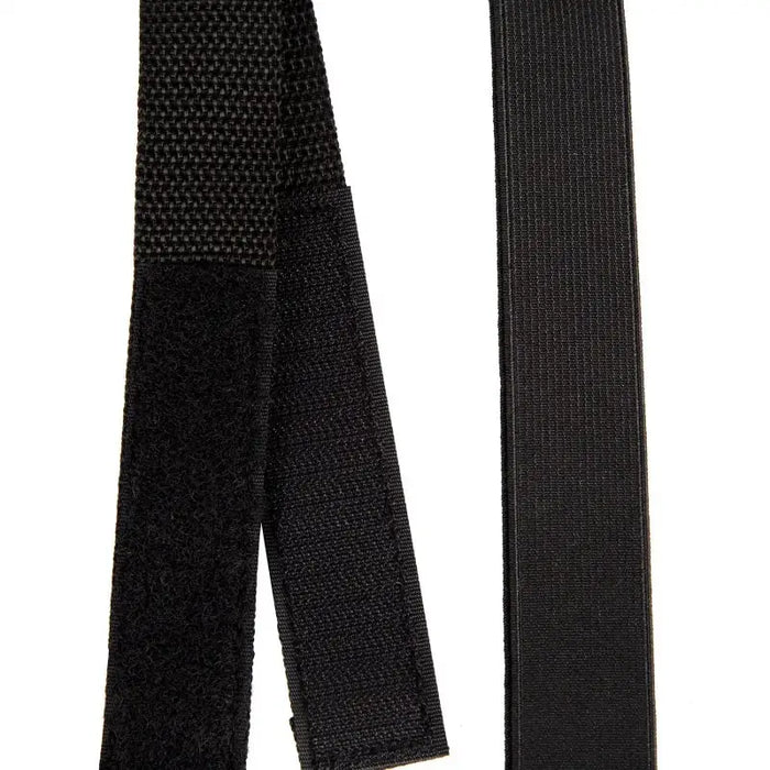 Black tie with white background displayed in Omix Strap w/ Hook & Loop Rear Window Pair- 07-18 JK.