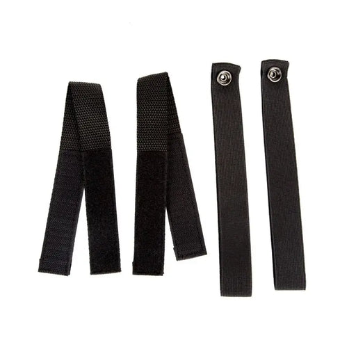 Black elastic bandages for Omix Strap w/ Hook & Loop Rear Window Pair- 07-18 JK