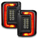 Black LED tail lights for Jeep Wrangler JK - Tinted Oracle Flush Mount LED Tail Lights