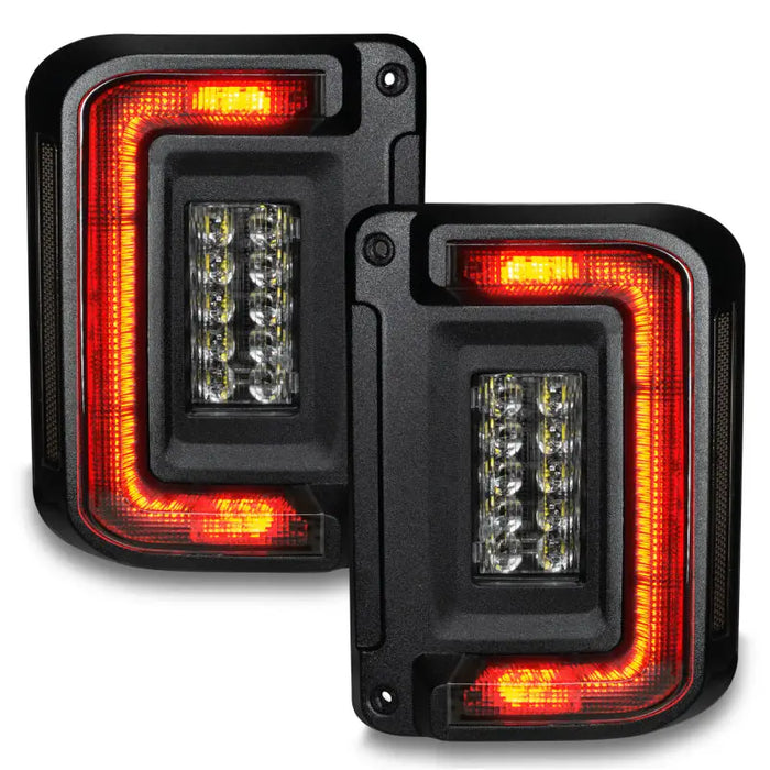 Black LED Tail Lights for Ford F-150 - Oracle Flush Mount LED Tail Lights in Tinted Black