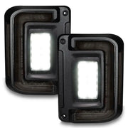 Pair of flush mount LED tail lights for Jeep Wrangler JK - Tinted