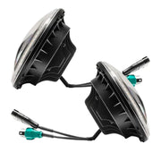 Pair of rear view mirrors for BMW E-Type displayed in Oracle 07-18 Jeep Wrangler JK Switchback LED Halo Headlights