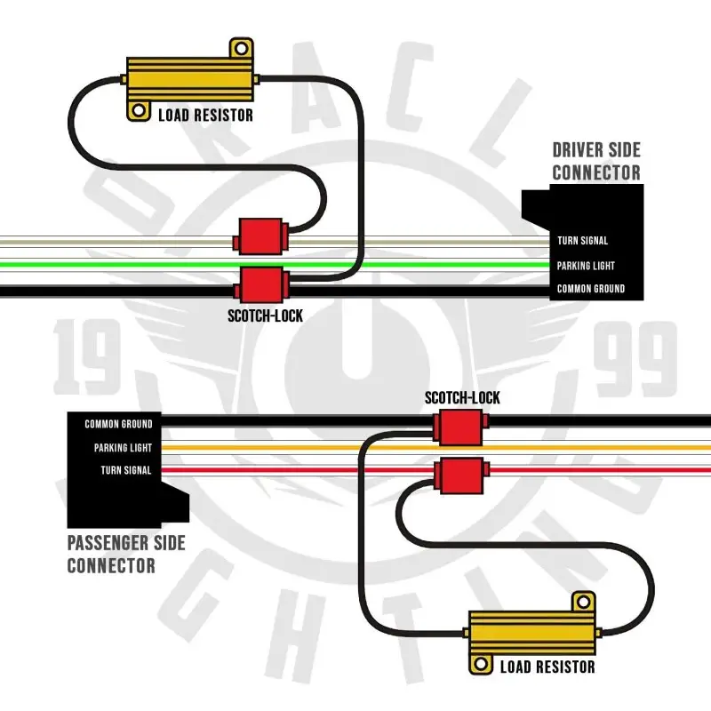 Jeep Wrangler JK Switchback LED Headlights Wiring Diagram