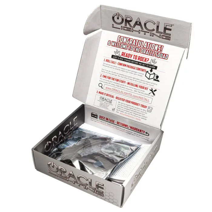 Oracle 10ft Colorshift RGB+W Rock Light and Wheel Ring Extension Cable with repeated Oracle logo design