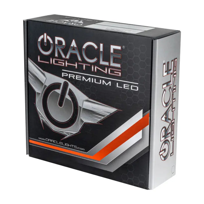 Cool white LED bulb in Oracle packaging with lightning golf balls.
