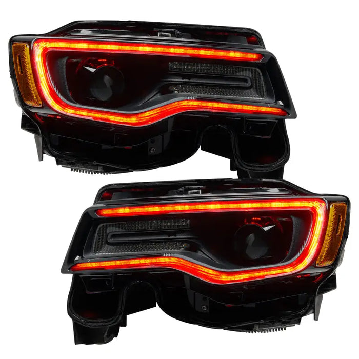 Pair of LED tail lights for BMW - Oracle 14-21 Jeep Grand Cherokee Dynamic Headlight DRL Upgrade Kit - ColorSHIFT - Dynamic