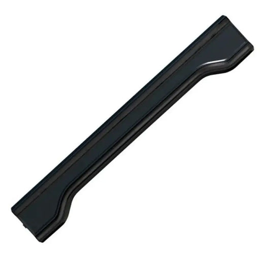 Black plastic handle for flush tail lights on white background