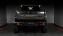 Rear view of oracle 2020+ jeep gladiator jt flush mount led tail lights with tinted lens