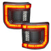 Pair of red led tail lights for ford displayed in oracle 2020+ jeep gladiator jt flush mount led tail lights - tinted lens