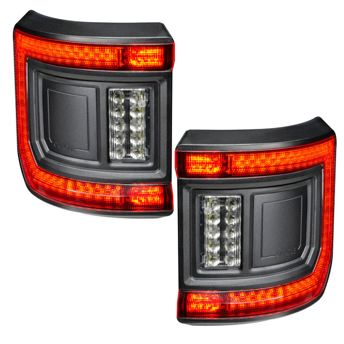 2020+ jeep gladiator jt spyder led tail lights - tinted lens by oracle lighting