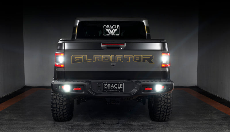 Black jeep gladiator jt with oracle 2020+ led tail lights