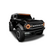 Black truck with integrated Oracle 2021+ Ford Bronco LED light bar system.