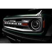Green Jeep featuring Oracle 2021+ Ford Bronco Oculus BI-LED Projector Headlights