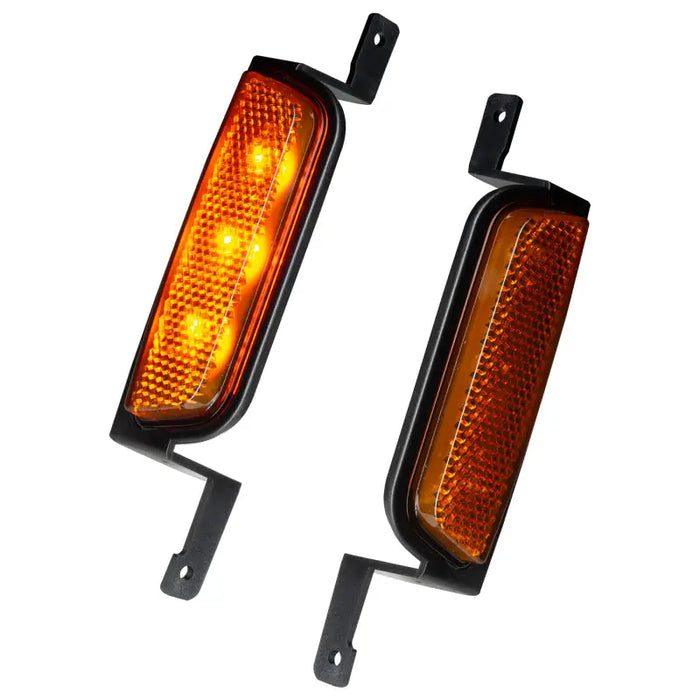 Pair of orange side marker lights for Ford Bronco Oculus Bi-LED headlights