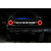 Black truck with blue tail light, Oracle 21-22 Ford Bronco Headlight Halo Kit with DRL Bar.