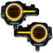 Yellow LED DRL bar lights for Ford Bronco Headlight Halo Kit in ColorSHIFT - SEO-friendly alt text.