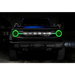 Black truck with green LEDs, Oracle 21-22 Ford Bronco Headlight Halo Kit w/ DRL Bar.