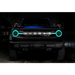 Black truck with blue LED and DRL bar from Oracle 21-22 Ford Bronco Headlight Halo Kit.