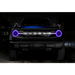 Black truck with blue LED DRL bar on Oracle 21-22 Ford Bronco Headlight Halo Kit.