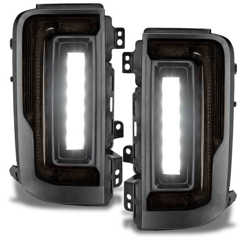 Oracle 21-23 ford bronco flush style led taillights - tinted with black front bumper lights