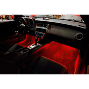 Oracle 36in LED Retail Pack - Red with flexible strip interior lights for counter sales and Jeep Wrangler.