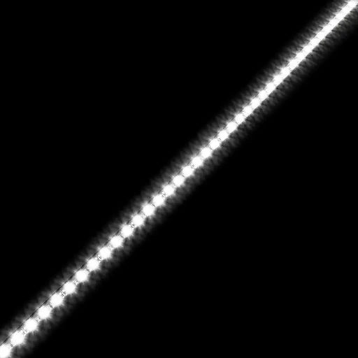 Double row LED light bar with white streak on black background