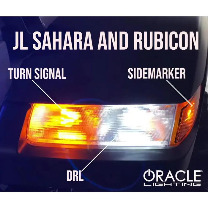 Turn signal replacement bulb with j sara and rubn car logo - Oracle 7443 18 LED 3-Chip SMD Bulb