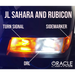 Turn signal replacement bulb with j sara and rubn car logo - Oracle 7443 18 LED 3-Chip SMD Bulb