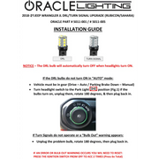 Oracle 7443 18 LED 3-Chip SMD Bulb wiring diagram - Cool White