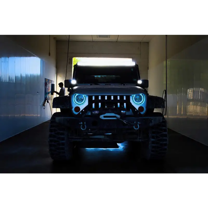 Oracle 7in High Powered LED Headlights for Jeeps - ColorSHIFT 2.0