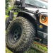 Jeep Wrangler with Mud Tires featuring Oracle 7in High Powered LED Headlights - Black Bezel - ColorSHIFT No Controller