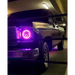 High Powered LED Headlights for Jeep Wrangler with Purple Lights
