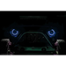 Oracle 7in High Powered LED Headlights - Black Bezel on a Jeep Wrangler circuit board