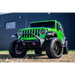 Green Jeep with Black Rim and Pink Bumper featuring Oracle 7in High Powered LED Headlights for Jeep Wrangler