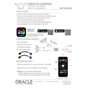 Oracle Lighting iPhone App Features Dynamic LED Color Control for 7in High Powered Headlights