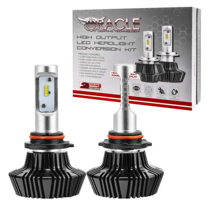 Oracle 9005 4000 Lumen LED Headlight Bulbs Pair - 6000K