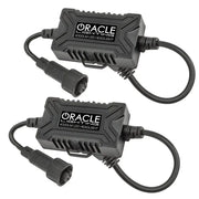 Oracle LED headlight bulb audio cable adapts for seamless connection.