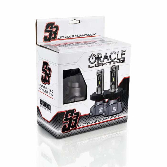 Oracle 9005 LED Headlight Bulb Conversion Kit with Motorcycle Helmet Box