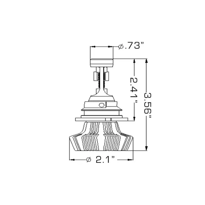 Oracle 9007 LED Headlight Bulbs - 6000K (Pair) illustration