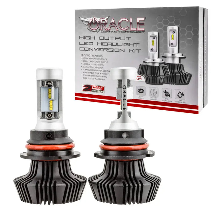 Oracle 9007 LED headlight bulbs in 6000K - 4000 lumens