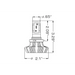 LED headlight bulb illustration for Oracle 9012 4000 Lumen (Pair) - 6000K