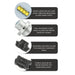 Oracle 9012 LED headlight bulbs showing various types of LEDs