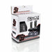 Close up of Oracle 9012 S3 LED Headlight Bulb Conversion Kit with helmet on box