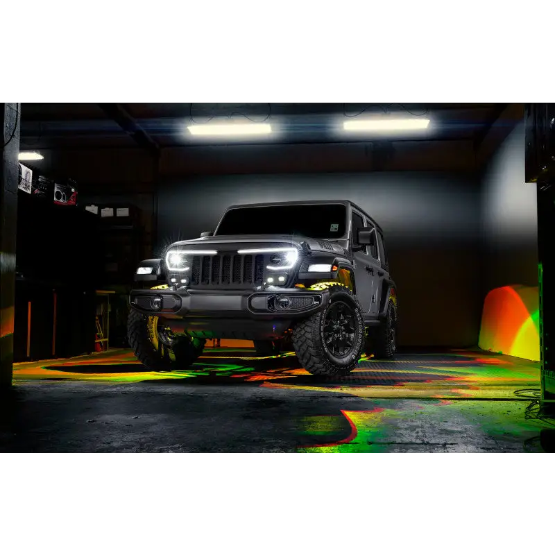 Oracle Bluetooth + RF Underbody Rock Light Kit - 8 PCS - ColorSHIFT - Jeep with green light