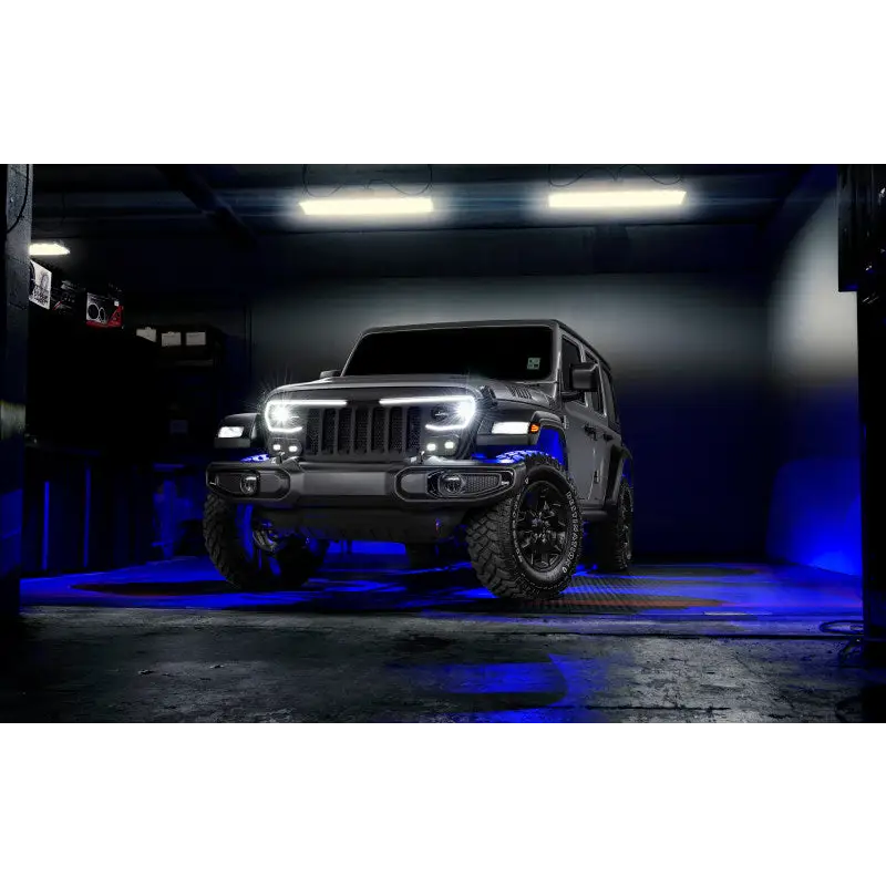 Blue light Jeep Oracle Bluetooth + RF Underbody Rock Light Kit - 8 PCS - ColorSHIFT