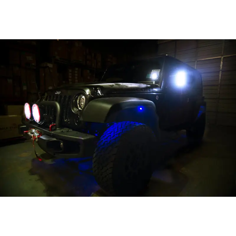ColorSHIFT Jeep Light Bar LEDs - Oracle Bluetooth + RF Underbody Rock Light Kit - 8 PCS