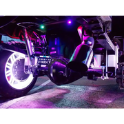 Rock light motorcycle accessory alt text: ’Oracle Bluetooth + RF Underbody Rock Light Kit - ColorSHIFT